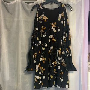 Cut out floral dress